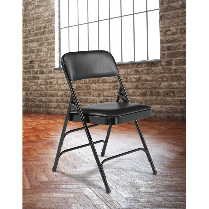 National Public Seating Padded Folding Chairs Vinyl Padded Folding